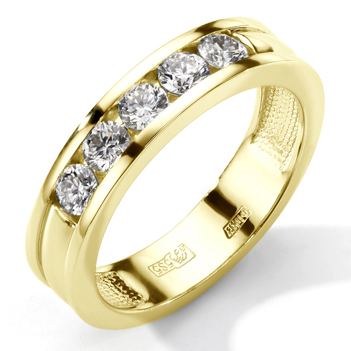 Кольцо, золото, бриллиант, 1-11-1056-301